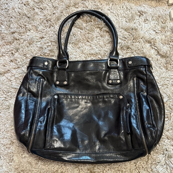 Longchamp Handbags - Longchamp Rousseau Black Patent leather bag
